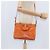 Bolsa Tote Vala de couro 2 em 1 laranja e dourada Auth BA7333 da Salvatore Ferragamo - vista 26