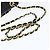 BALLY Borsa a Spalla con Catena Pelle Nera Oro Auth BA7302 Nero D'oro - vista 7
