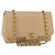 CHANEL Borsa a Spalla Matelassé con Catena in Pelle di Agnello Beige Oro CC Auth BA7295 D'oro