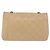 CHANEL Borsa a Spalla Matelassé con Catena in Pelle di Agnello Beige Oro CC Auth BA7295 D'oro - vue 3