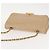 CHANEL Borsa a Spalla Matelassé con Catena in Pelle di Agnello Beige Oro CC Auth BA7295 D'oro - vue 6