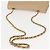 CHANEL Borsa a Spalla Matelassé con Catena in Pelle di Agnello Beige Oro CC Auth BA7295 D'oro - vue 7