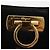 Borsa a spalla Gancini in suede nero e oro Salvatore Ferragamo Auth fm4930 D'oro - vista 14