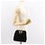 Borsa a spalla Gancini in suede nero e oro Salvatore Ferragamo Auth fm4930 D'oro - vista 20