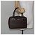 Burberry Bolsa de mão de couro marrom com detalhes em prata Auth am9046 - vista 23