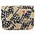 CHANEL Matelassé Bandera a Cuadros Bolsa de Cadena de Nylon Dorado CC Auth 144883A Beige - vista 13