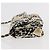 CHANEL Matelassé Bandera a Cuadros Bolsa de Cadena de Nylon Dorado CC Auth 144883A Beige - vista 3