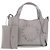 Autre Marque Stella McCartney Handtasche aus Leder 2-Wege Grau Silber Authentisch BA5955 Braun