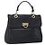 BALLY Borsa a mano in pelle nera e oro Auth 149088 Nero D'oro