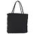 Borsa Tote PRADA in nylon nero argento Auth gh1067