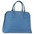 Saffiano PRADA Borsa a Mano in Pelle Safiano Blu Oro Auth fm4916 D'oro