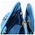 Saffiano PRADA Borsa a Mano in Pelle Safiano Blu Oro Auth fm4916 D'oro - vista 22