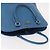 Saffiano PRADA Borsa a Mano in Pelle Safiano Blu Oro Auth fm4916 D'oro - vista 6