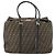 Borsa Boston in tela Zucca FENDI nera e marrone Auth bs30091 Nero - vista 13