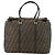 Borsa Boston in tela Zucca FENDI nera e marrone Auth bs30091 Nero - vista 2