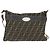 Borsa a Spalla Celeria in Tela Zucca FENDI Nera Marrone Auth 150078 Nero - vista 13