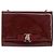 Borsa a Spalla Vala Chain Salvatore Ferragamo Smalto Rosso Argento Auth gh1177 - vista 13