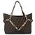 FENDI Zucca Canvas Celeria Tote Bag Schwarz Braun Silber Authentisch am9502 - Ansicht 2