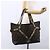 FENDI Zucca Canvas Celeria Tote Bag Schwarz Braun Silber Authentisch am9502 - Ansicht 23