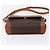 Céline Borsa a Spalla in Tela Macadam CELINE in Pelle PVC Marrone Oro Auth ki6135 D'oro - vista 5