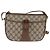 Borsa a Spalla Gucci GG Supreme Web Sherry Line PVC Beige 56 02 032 Auth 145478 D'oro - vista 13