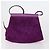Borsa Salvatore Ferragamo in pelle tela scamosciata 3 pezzi viola nera Auth am9578 Nero Porpora - vista 11
