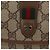 GUCCI GG Supreme Web Sherry Line Clutch Bag PVC Beige Oro 89 01 030 Auth 150407 D'oro - vista 8