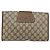 GUCCI GG Supreme Web Sherry Line Clutch Bag PVC Beige Oro 89 01 030 Auth 150272 D'oro - vista 2