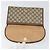 GUCCI GG Supreme Web Sherry Line Clutch Bag PVC Beige Oro 89 01 030 Auth 150272 D'oro - vista 9