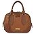 Burberry Bolso de mano de cuero marrón dorado Auth ep11577 - vista 13
