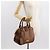 Burberry Bolso de mano de cuero marrón dorado Auth ep11577 - vista 23