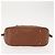 Burberry Bolso de mano de cuero marrón dorado Auth ep11577 - vista 5