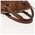 Burberry Bolso de mano de cuero marrón dorado Auth ep11577 - vista 7