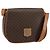 Céline Borsa a Spalla in Tela Macadam CELINE PVC Marrone Oro Auth bs30306 D'oro