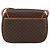 Céline Borsa a Spalla in Tela Macadam CELINE PVC Marrone Oro Auth bs30306 D'oro - vista 2