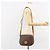 Céline Borsa a Spalla in Tela Macadam CELINE PVC Marrone Oro Auth bs30306 D'oro - vista 22