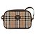 Autre Marque Borsa a spalla in pelle beige con motivo Nova Check di Burberrys, oro, autentica bs30210 - vista 13