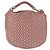 Borsa a spalla in pelle Jimmy Choo Star Studs rosa argento Auth BA6611
