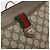 Borsa Gucci GG Supreme Web Sherry Line in PVC Beige Oro 904 02 020 Auth BA7124 D'oro - vista 17
