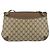Borsa Gucci GG Supreme Web Sherry Line in PVC Beige Oro 904 02 020 Auth BA7124 D'oro - vista 2