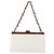 Bolso de hombro de cadena de madera CHANEL de piel de cordero blanco oro CC Auth BA7494 Dorado - vista 13