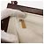 Bolso de hombro de cadena de madera CHANEL de piel de cordero blanco oro CC Auth BA7494 Dorado - vista 19