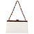 Bolso de hombro de cadena de madera CHANEL de piel de cordero blanco oro CC Auth BA7494 Dorado - vista 2