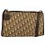 Borsa a Spalla in Tela Trotter Christian Dior Beige Oro Auth 148173
