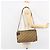 Borsa a Spalla in Tela Trotter Christian Dior Beige Oro Auth 148173 - vista 20