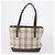 Borsa a Spalla Burberry Nova Check in Tela di Nylon 4 Set Beige Marrone Nero Auth 148484 - vista 14