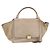 Céline Borsa Trapeze in pelle 2 in 1 beige oro Auth bs30311 D'oro
