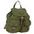 Zaino PRADA in nylon khaki argento autentico 148793 Cachi