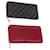 LOUIS VUITTON Damier Ebene Vernis Zippy Wallet 2 Set Pink LV Auth BA6918  - view 1