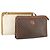 Céline Borsa Clutch in Tela Macadam CELINE in Pelle PVC 2 Pezzi Marrone Beige Auth 150205